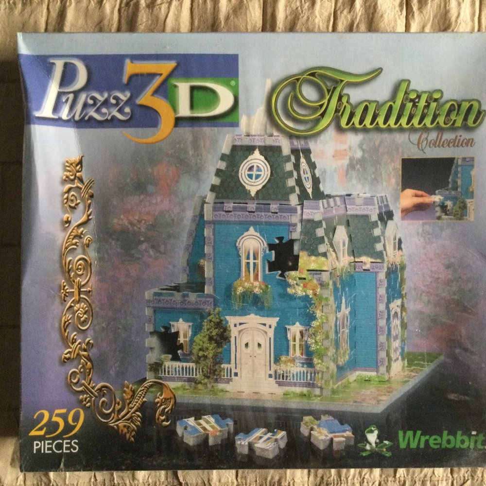 1999 Wrebbit Puzz 3D Jigsaw Puzzle 259 Pieces Traditional Collection Hill Road